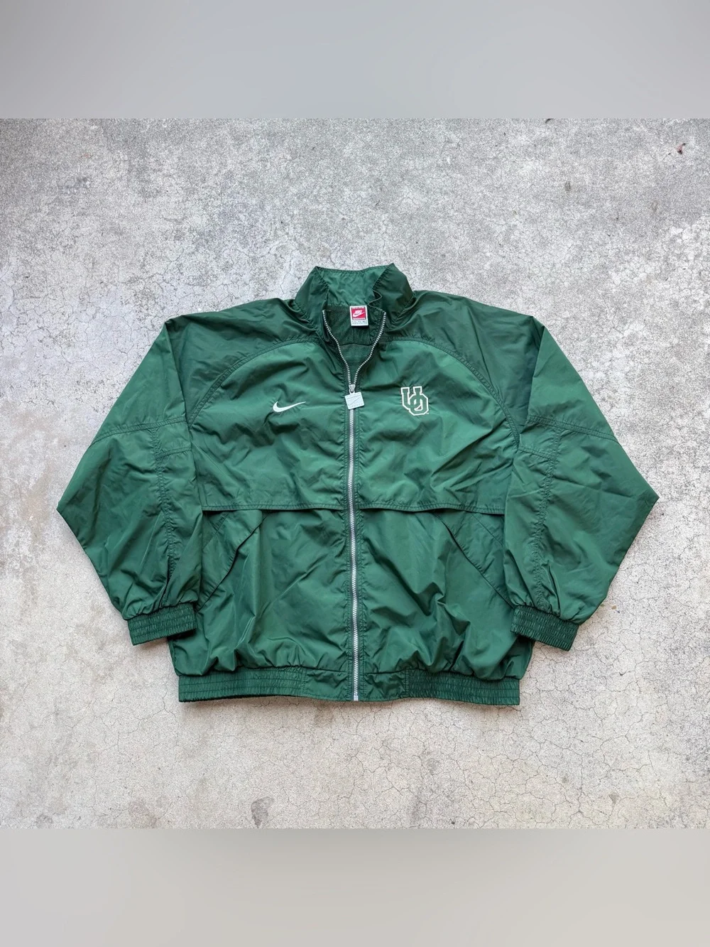 Vintage 90’s Nike University Of Oregon Embroidered Full Zip Windbreaker Jacket